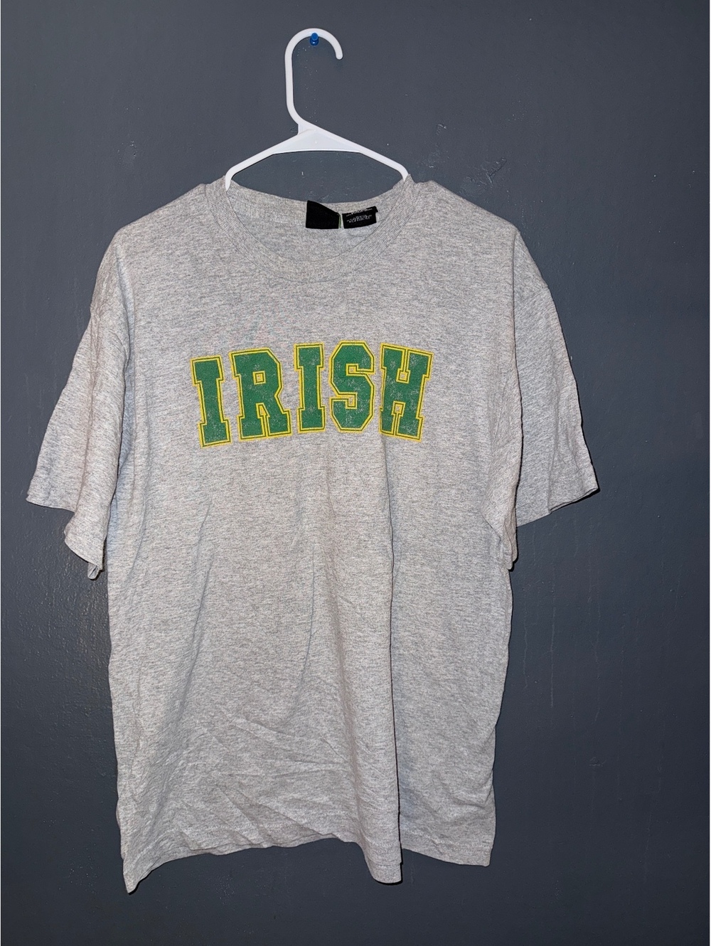 St. Paddy's Heather Grey Irish Graphic T-Shirt Men's Large